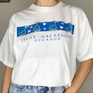 Vintage Islas Galapagos Ecuador White T-Shirt